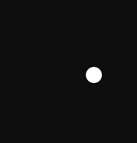 Λευκή κουκκίδα-μορφή σε μαύρο  φόντο